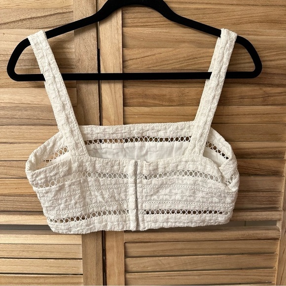 Zimmerman borderie bandeau top in off white size L - Picture 7 of 8